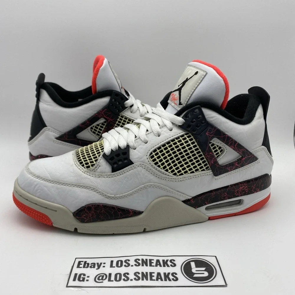 Size 11 - Jordan 4 Retro Pale Citron, Bright Crimson 2019‎ (308497-116)
